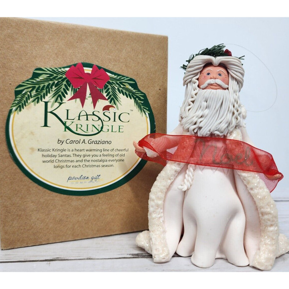 Klassic Kringle, Father Christmas Figurine/Ornament w/Clear Hanger, New in Box - Picture 1 of 9